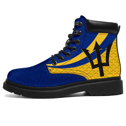 Barbados All Season Boots Barbados Coat Of Arms and Flag Color