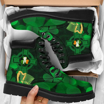 Ireland All Season Boots Celtic Cross & St.Patrick's Day Symbol