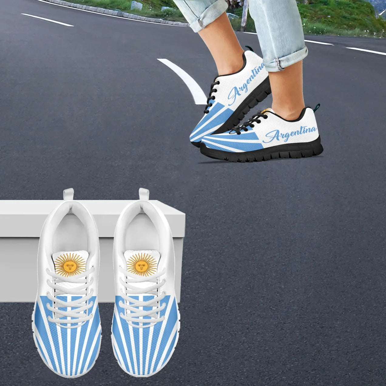 Argentina Sneakers For Men And Women Printed Sneakers