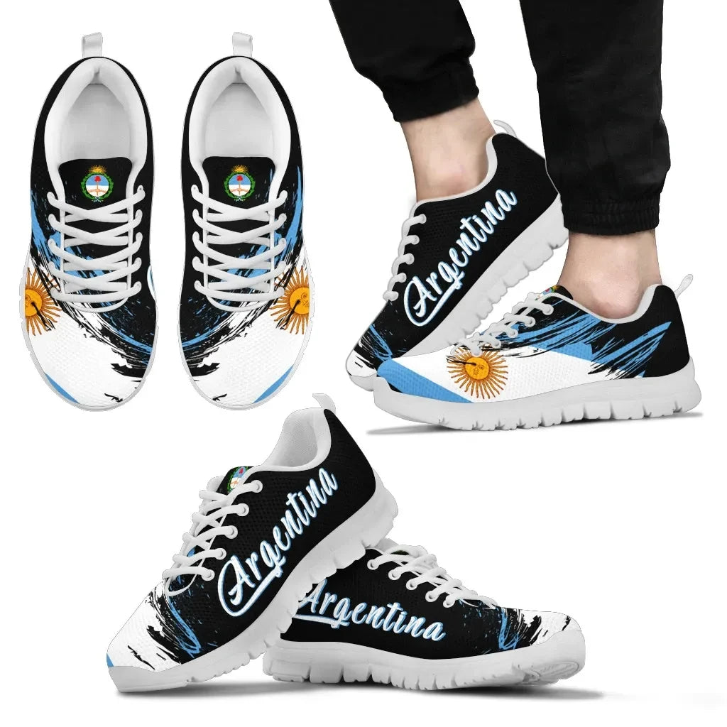 Argentina Flag Sneakers Art Style