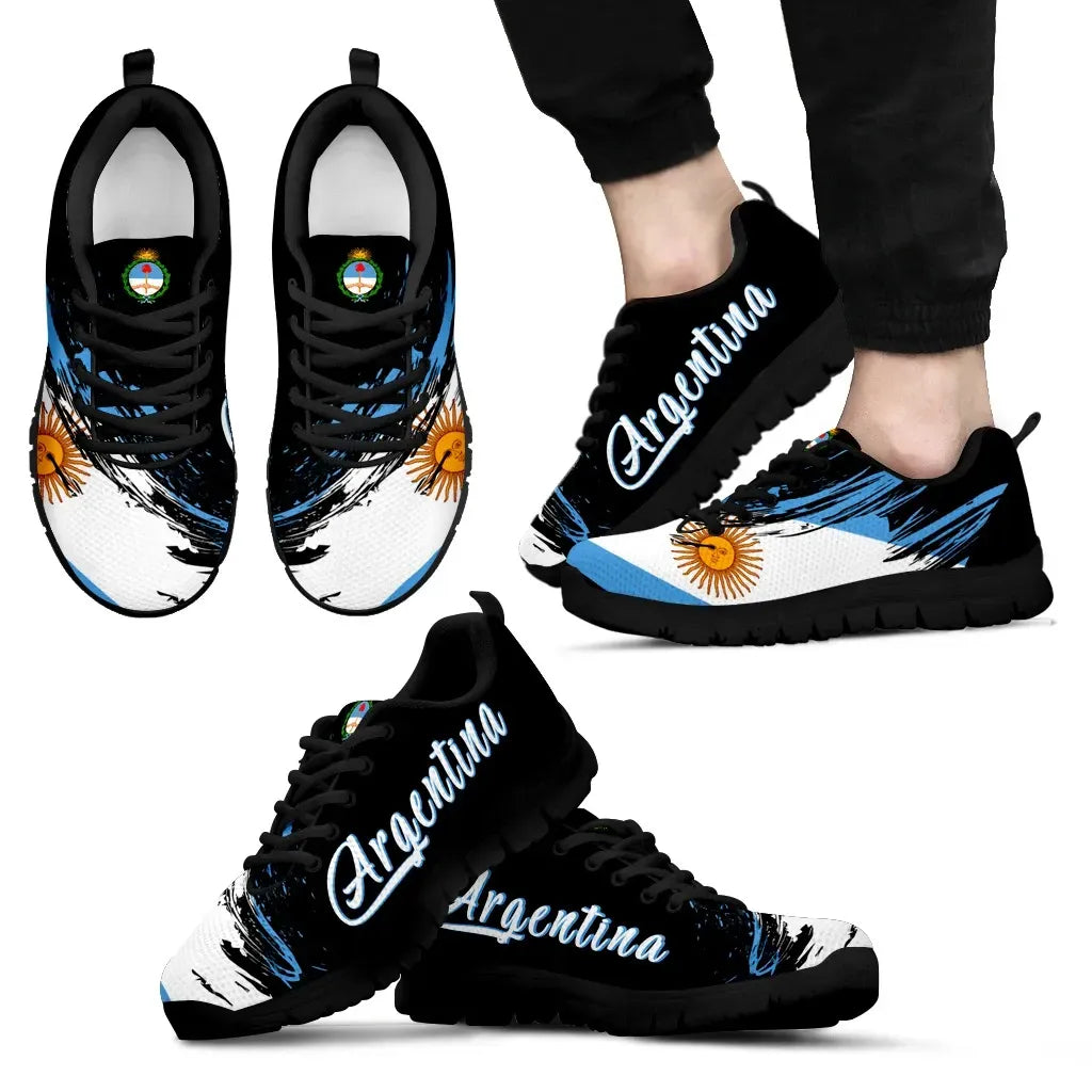 Argentina Flag Sneakers Art Style
