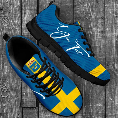 Custom Sweden Sneakers Flag Personal Signature