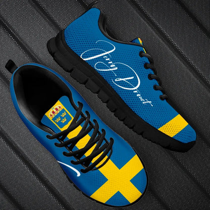 Custom Sweden Sneakers Flag Personal Signature