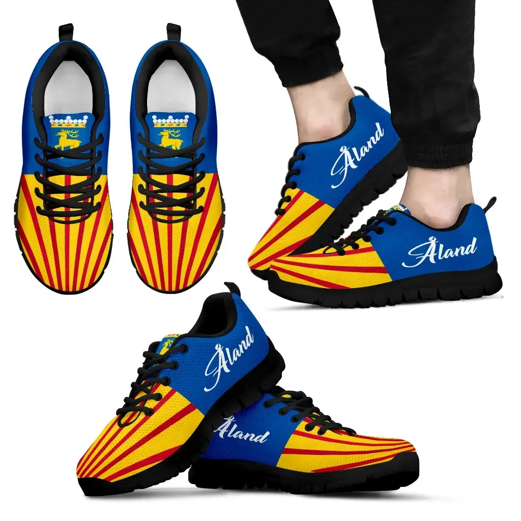 Aland Islands Coat Of Arms Sneakers