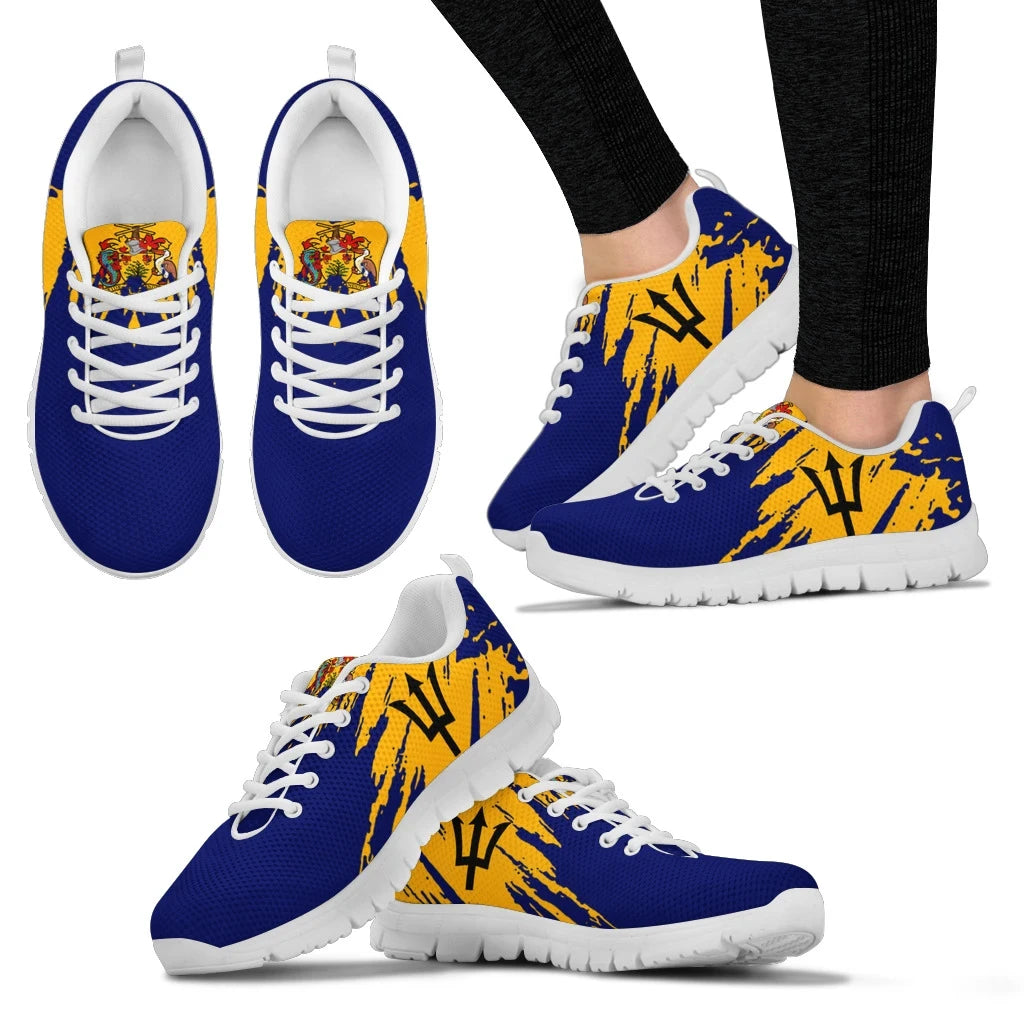 Barbados Sneakers Flag Painting