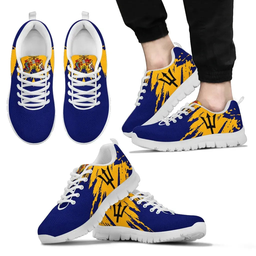 Barbados Sneakers Flag Painting