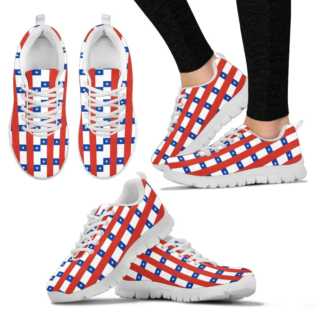 Chile Flag Pattern Sneakers