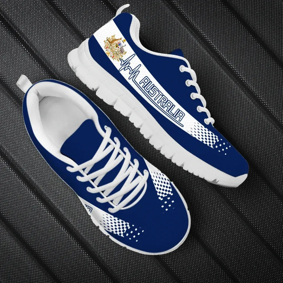 Australia Heartbeat Sneakers Coat Of Arms