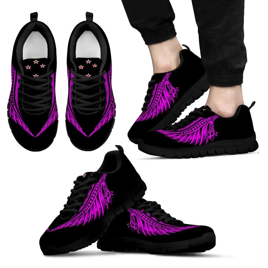 Aotearoa New Zealand Pink Maori Fern Sneakers