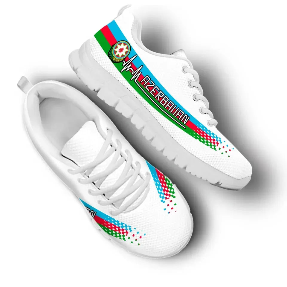 Azerbaijan Heartbeat Sneakers White Color