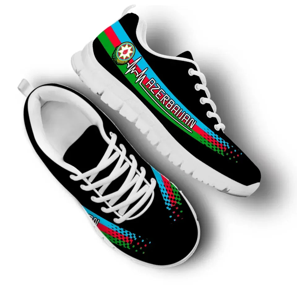 Azerbaijan Heartbeat Sneakers Black Color