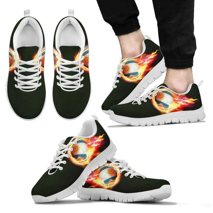 Argentina Flag With Flying Soccer Sneaker 01