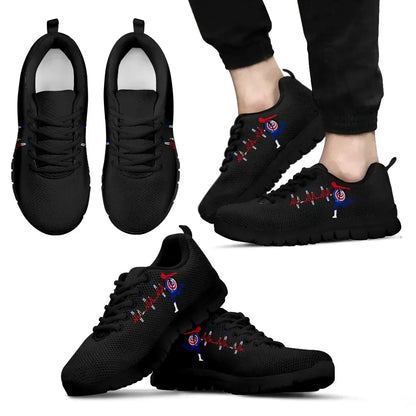 Costa Rica Heartbeat Football Unisex Men's / Women's Sneakers Shoes Nn4