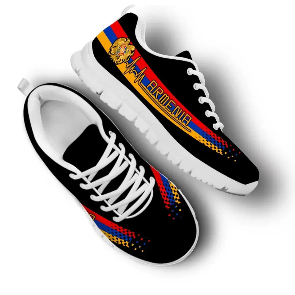Armenia Heartbeat Sneakers Black Color