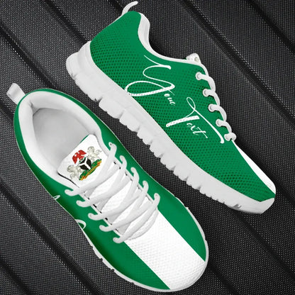 Custom Nigeria Sneakers Flag Personal Signature