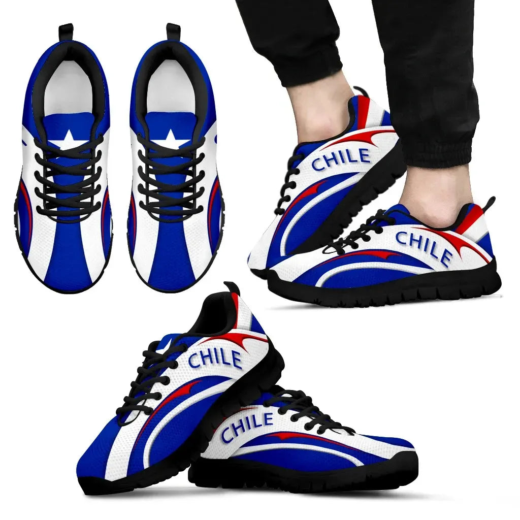 Chile Flag Sneakers Camber Style