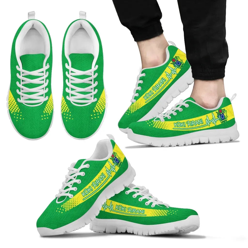 Cook Islands Heartbeat Sneakers Polynesian Pattern
