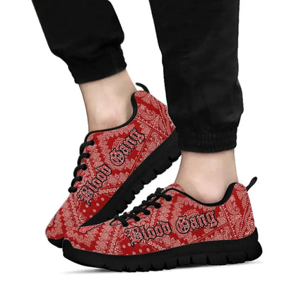 Blood Gang Sneakers Red Paisley