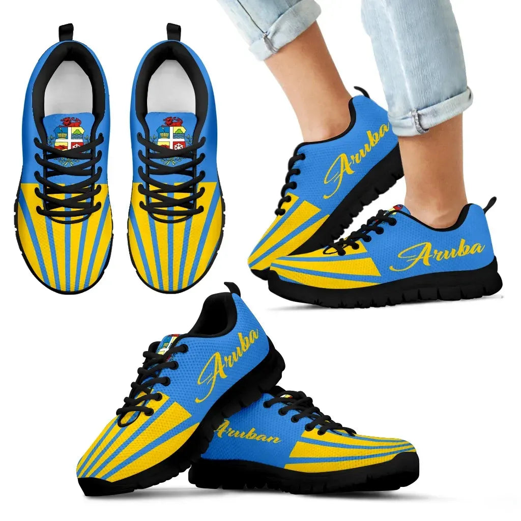 Aruba Sneakers Aruban Shoes Coat Of Arms Kid