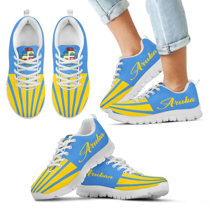 Aruba Sneakers Aruban Shoes Coat Of Arms Kid