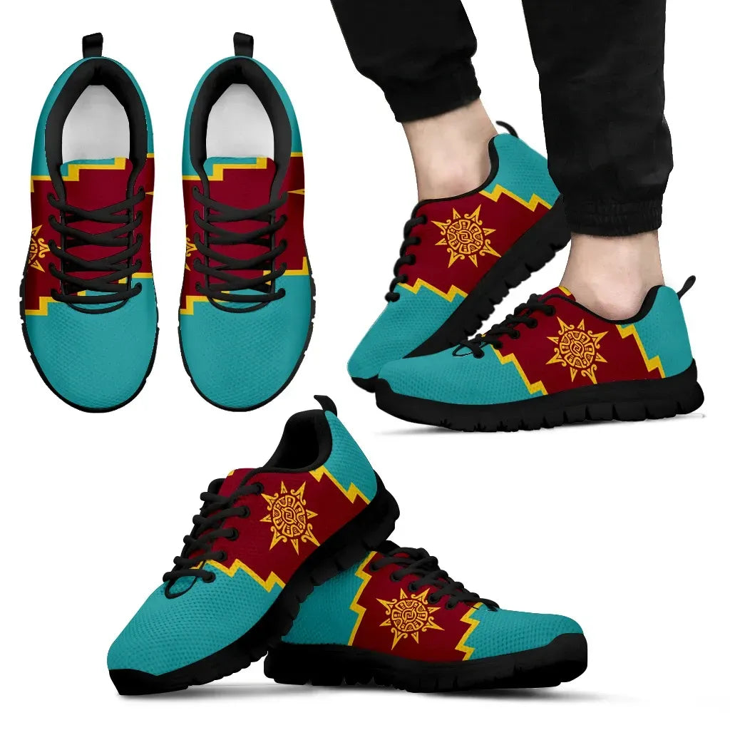 Aztec Empire Flag Sneakers 2