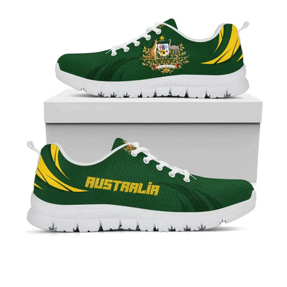 Australia Sneakers, Australia Coat Of Arms Green