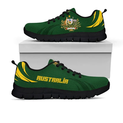 Australia Sneakers, Australia Coat Of Arms Green