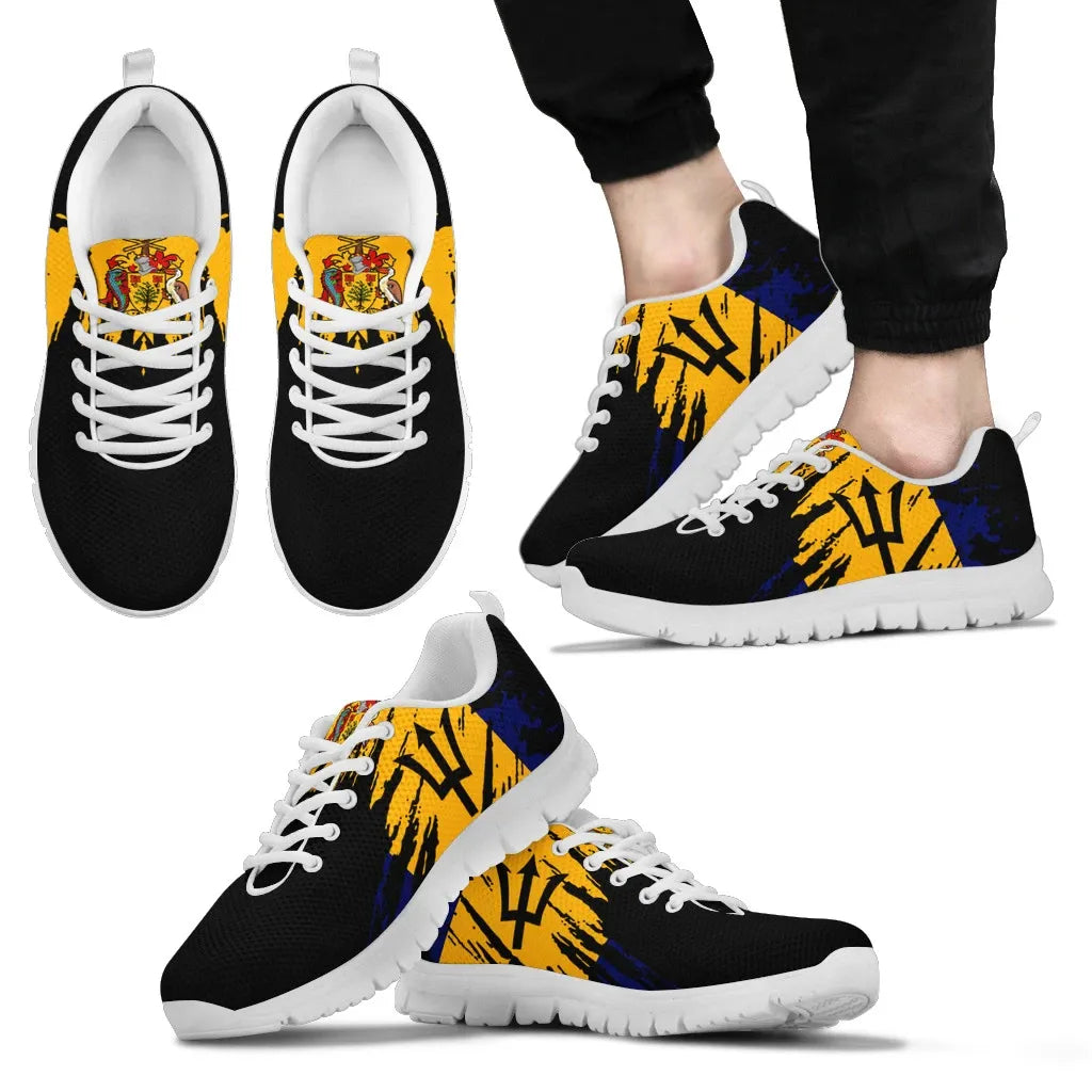 Barbados Sneakers Flag Painting