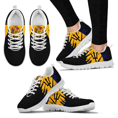 Barbados Sneakers Flag Painting
