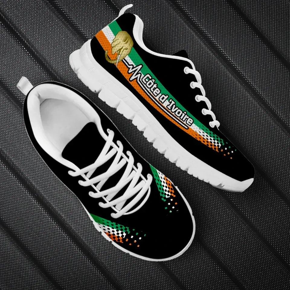 Ced'Ivoire Ivory Coast Heartbeat Sneakers