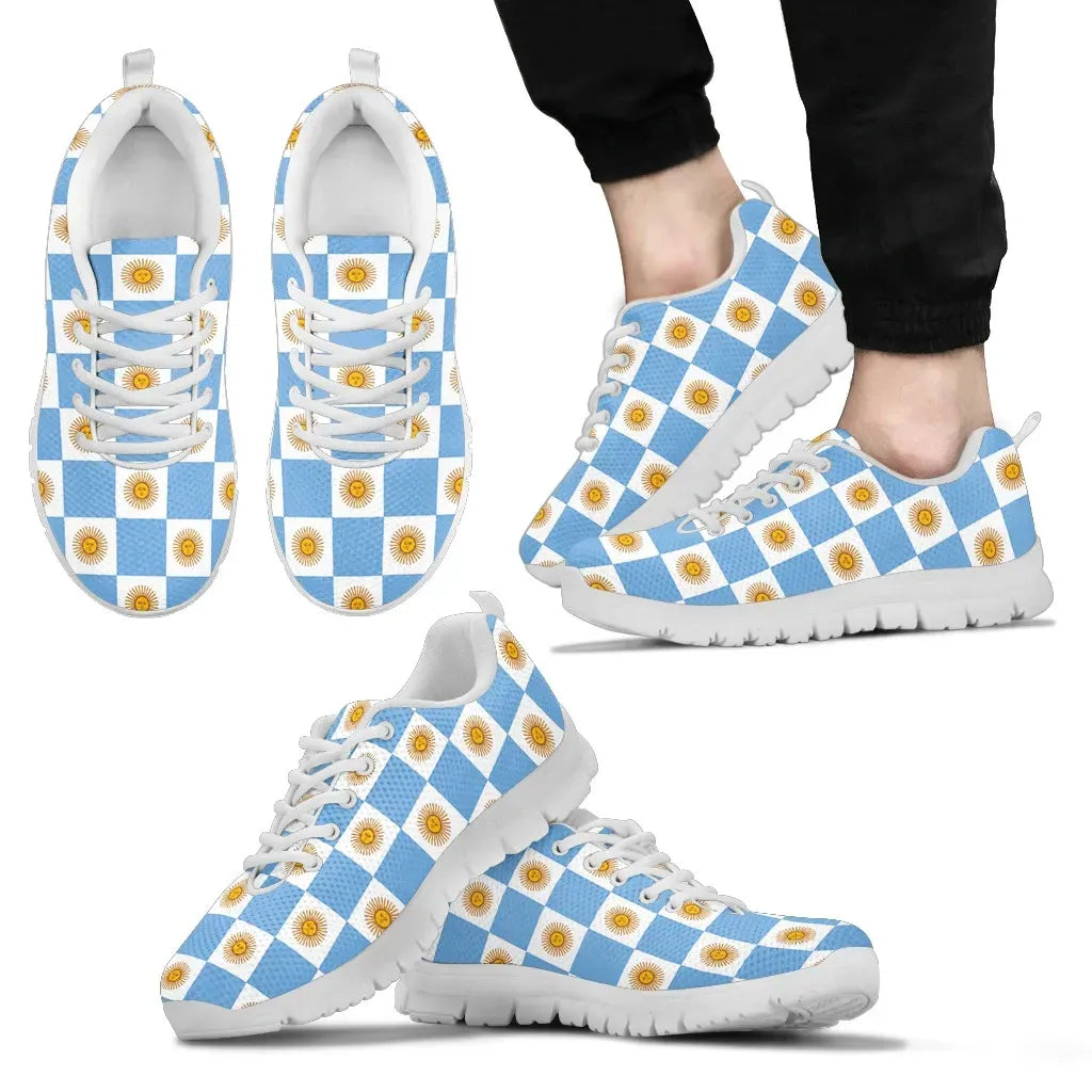 Argentina Sneakers For Men And Women Printed Blue Sneakers