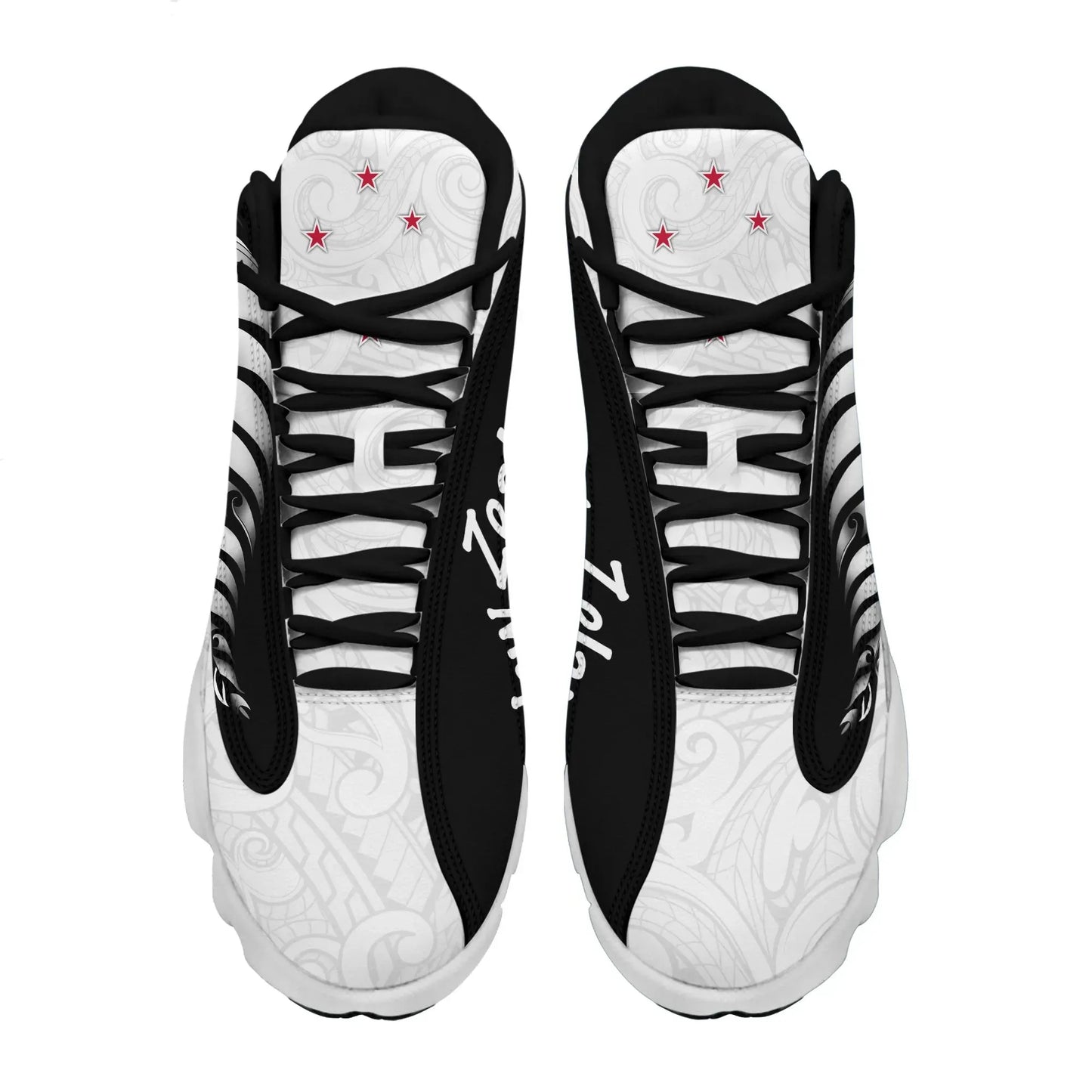 New Zealand Flag High Top Sneakers Women's Men's