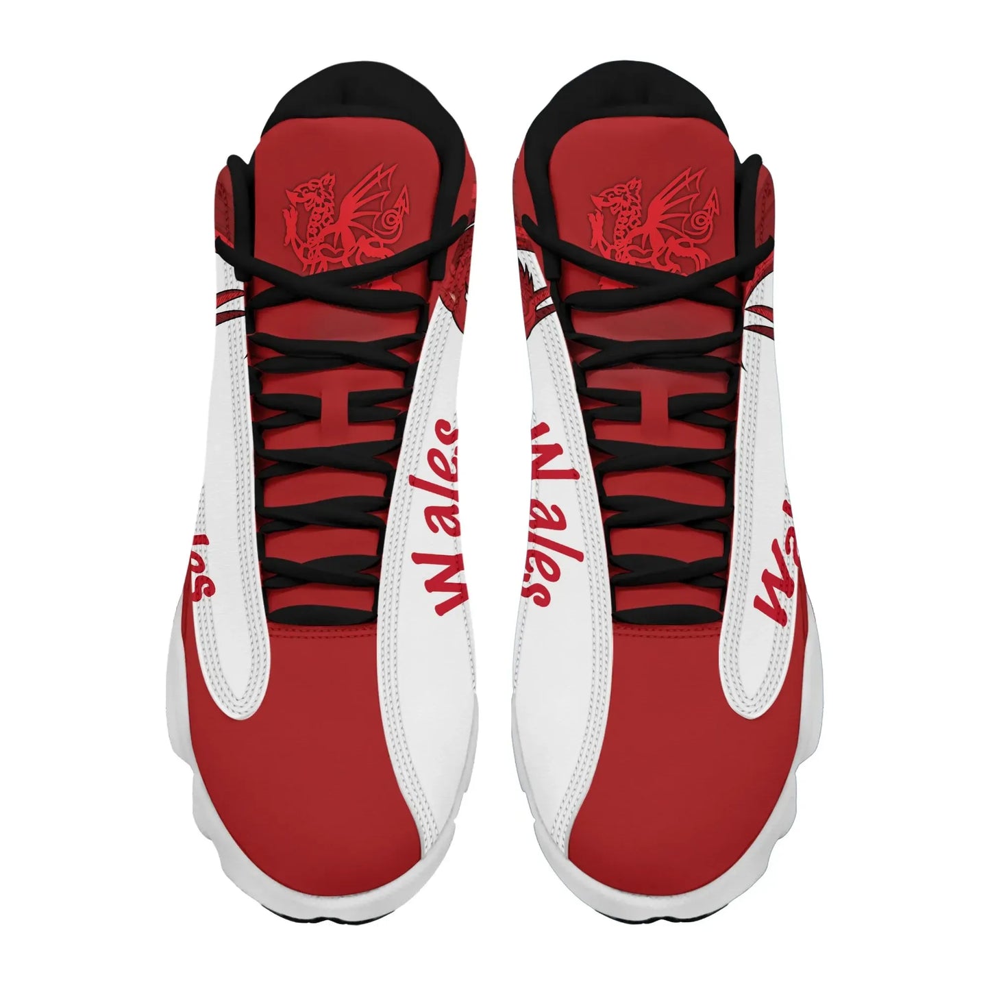 Wales Flag High Top Sneakers Women's Men's