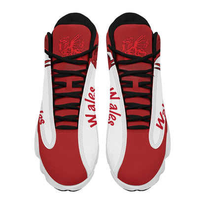 Wales Flag High Top Sneakers Women's Men's