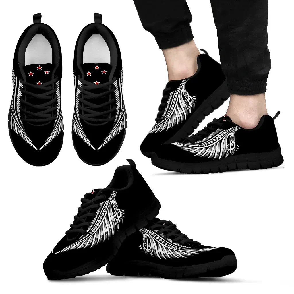 Aotearoa New Zealand Maori Fern Tatoo Sneakers