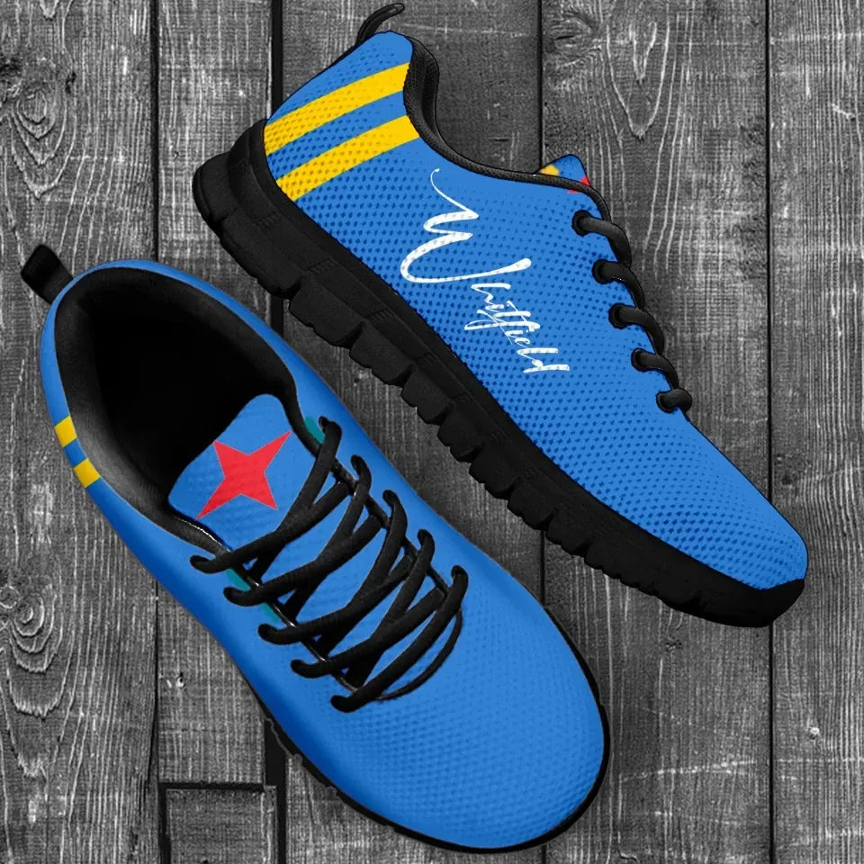Custom Aruba Sneakers Flag Personal Signature
