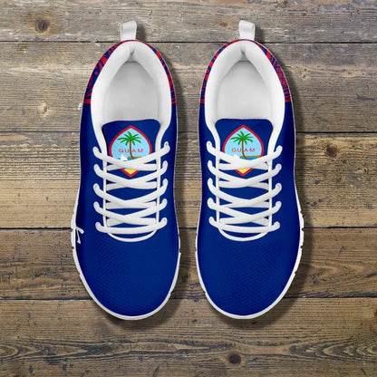 Custom Guam Sneakers Polynesian Flag Personal Signature