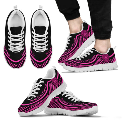 American Samoa Wave Sneakers Pink Color