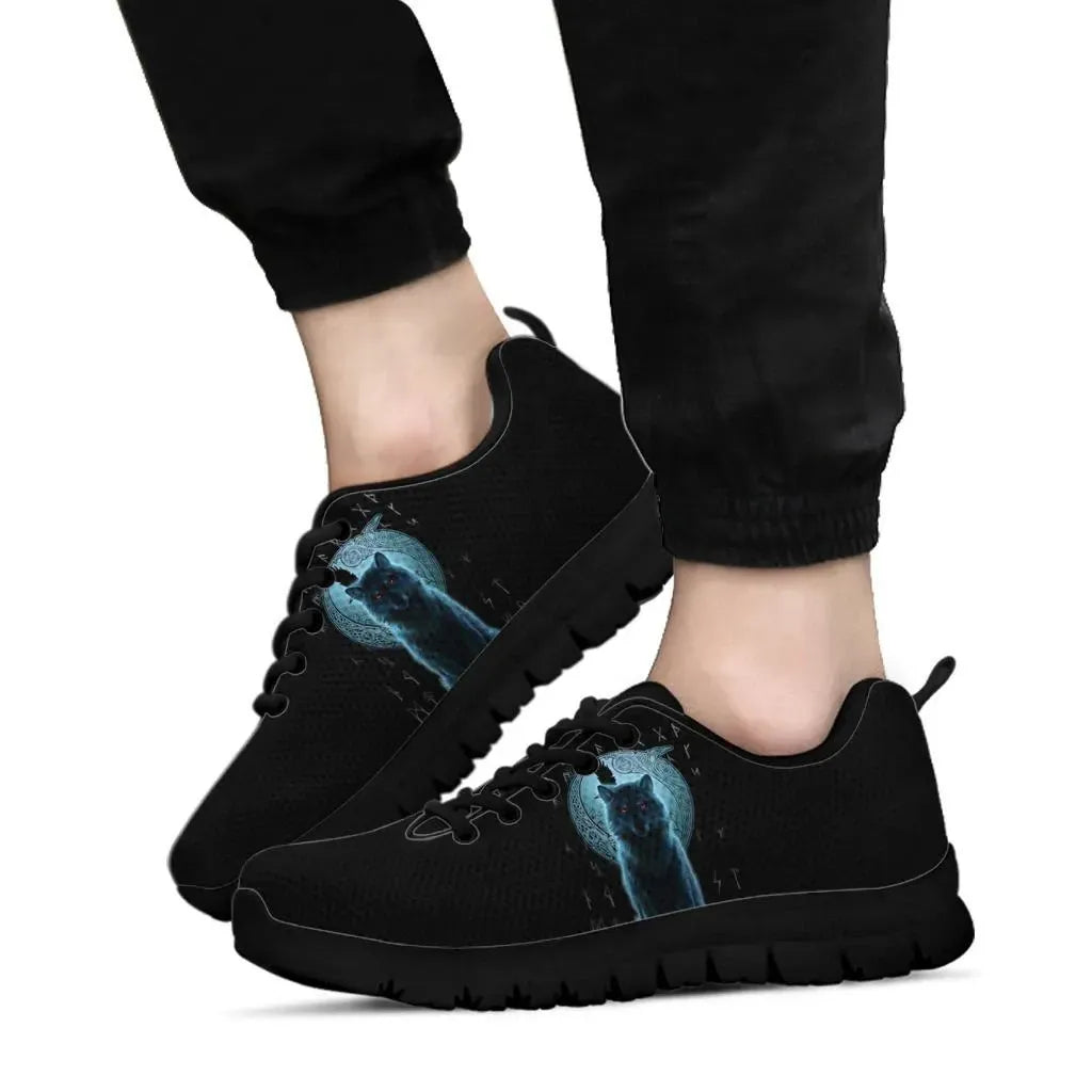 Sneakers Fenrir Viking Wolf And Moon