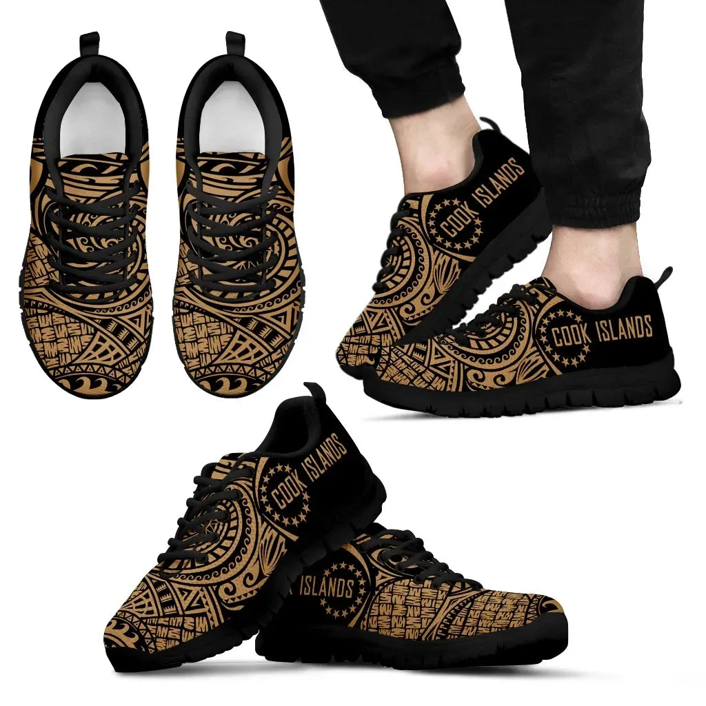 Cook Islands Polynesian Sneakers Circle Style 06