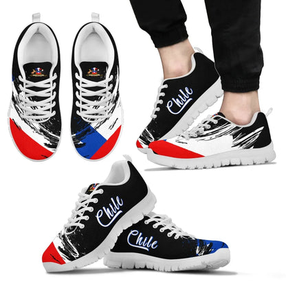 Chile Flag Sneakers Art Style