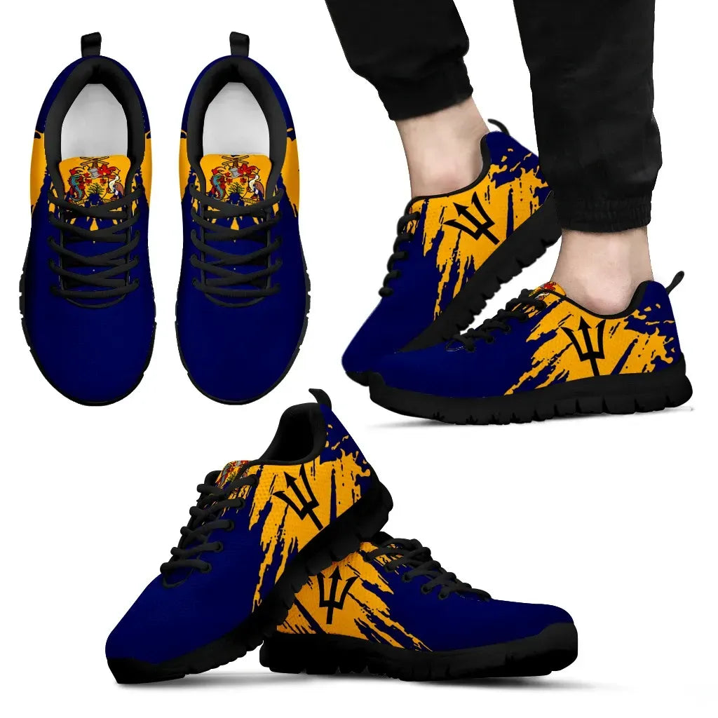 Barbados Sneakers Flag Painting