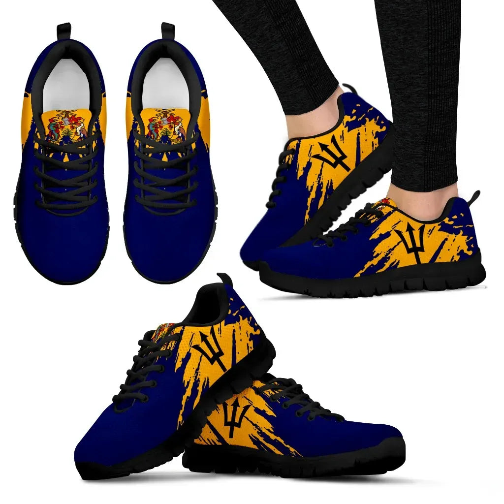 Barbados Sneakers Flag Painting