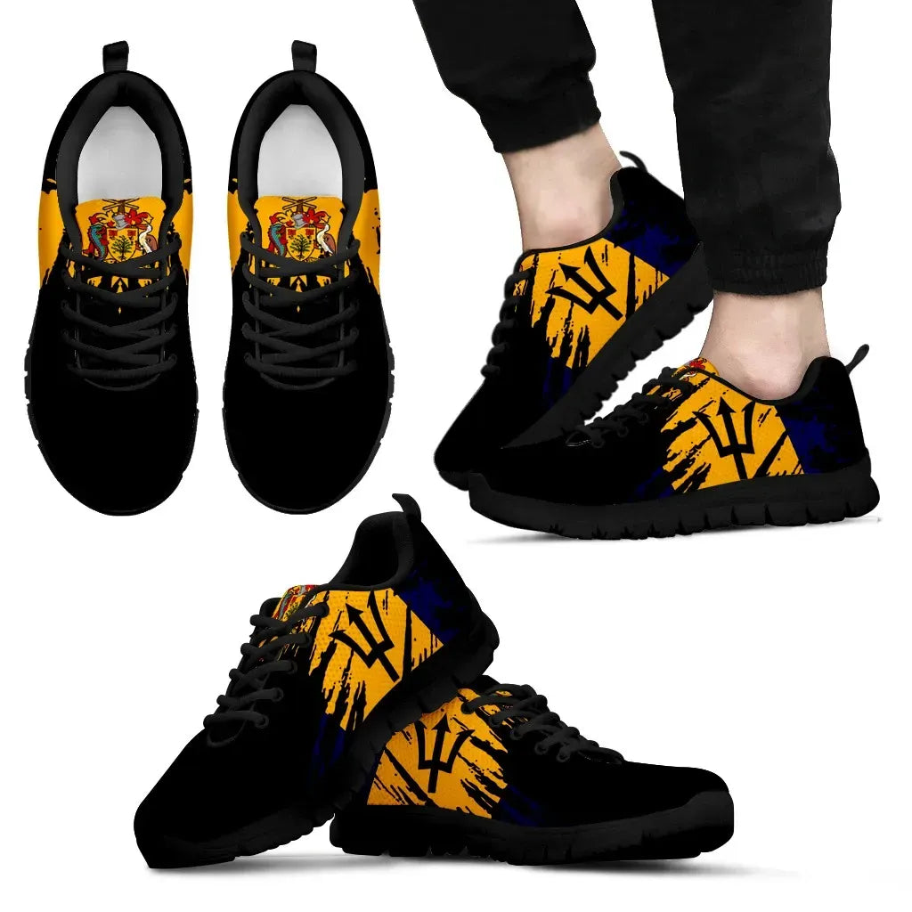 Barbados Sneakers Flag Painting