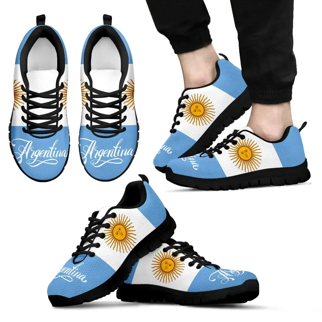 Argentina Flag Men's / Women's Sneakers Shoes Nn8