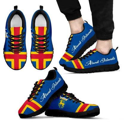Aland Islands Flag Sneakers