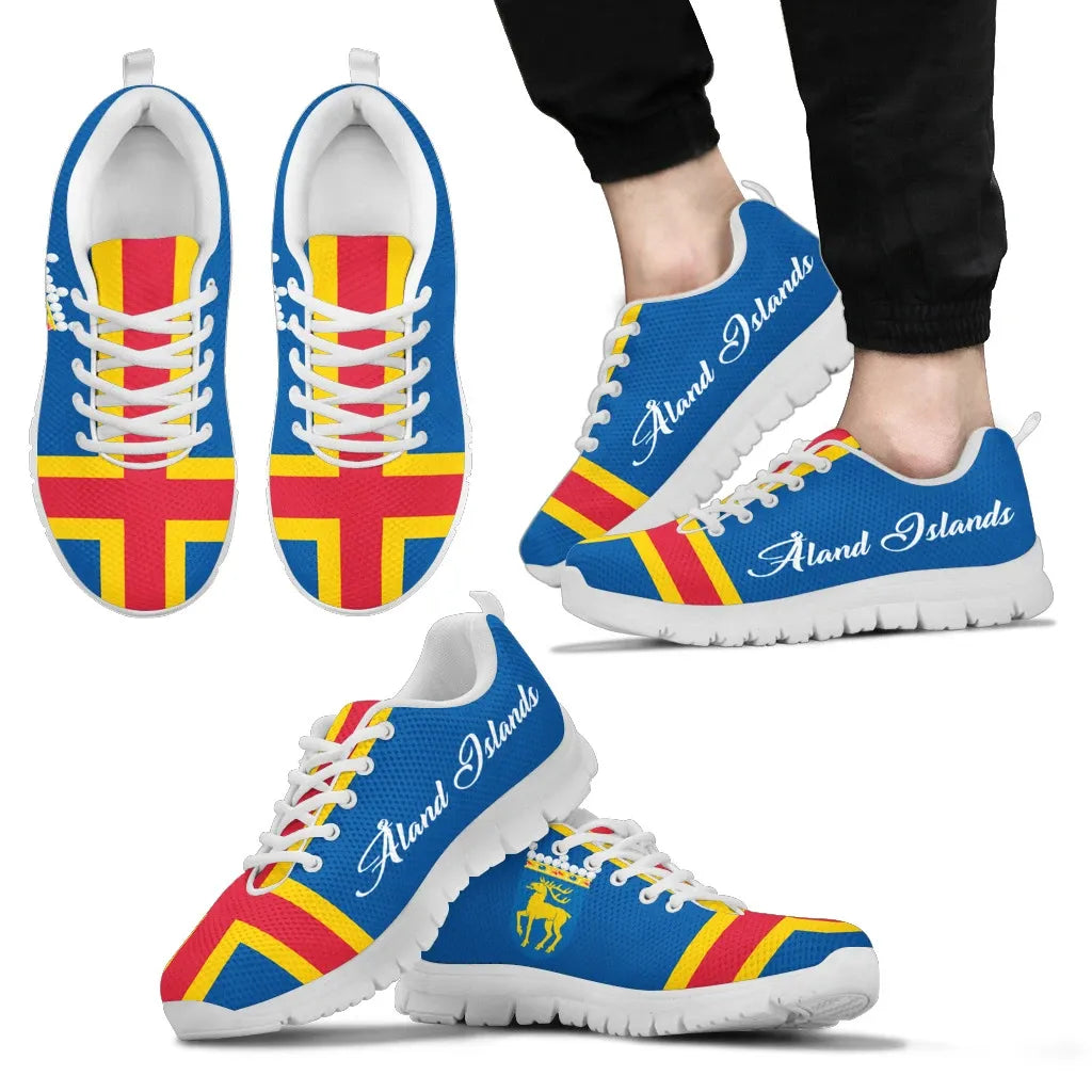 Aland Islands Flag Sneakers
