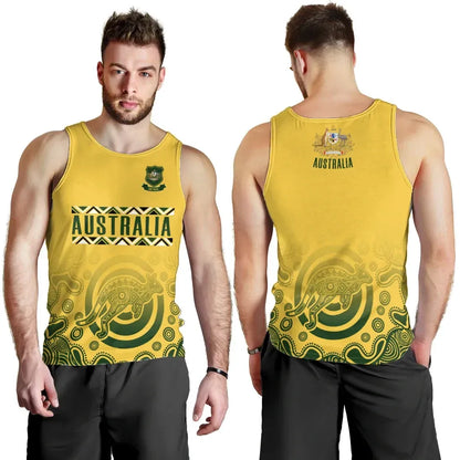 Australia Tank Top, Australia Sport Rugby Indigenous Aboriginal Men