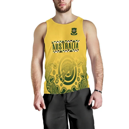 Australia Tank Top, Australia Sport Rugby Indigenous Aboriginal Men