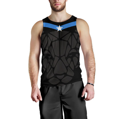 Africa Men's Tank Top Somalia Leopards, Flag Color